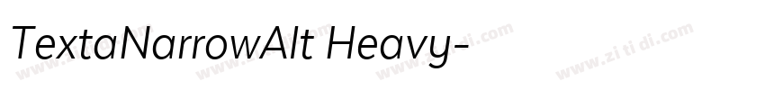 TextaNarrowAlt Heavy字体转换
